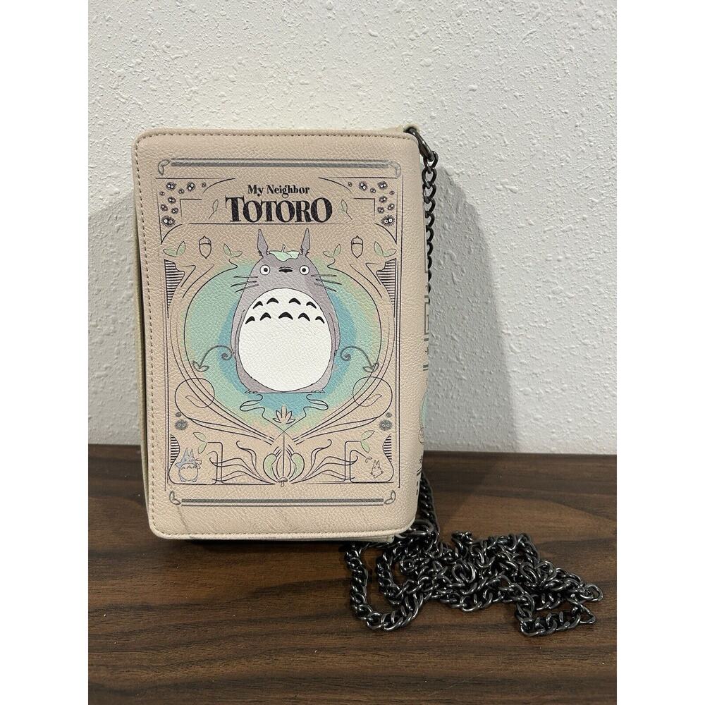 Studio Ghibli My Neighbor Totoro Crossbody Book Bag Purse Leather Loungefly Flap